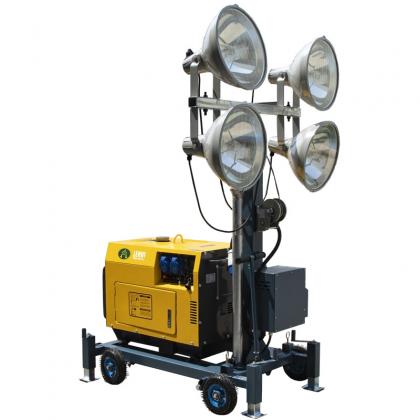  Four ultra-bright 1000W LED lamps mining lighting tower -Airwaterawg 